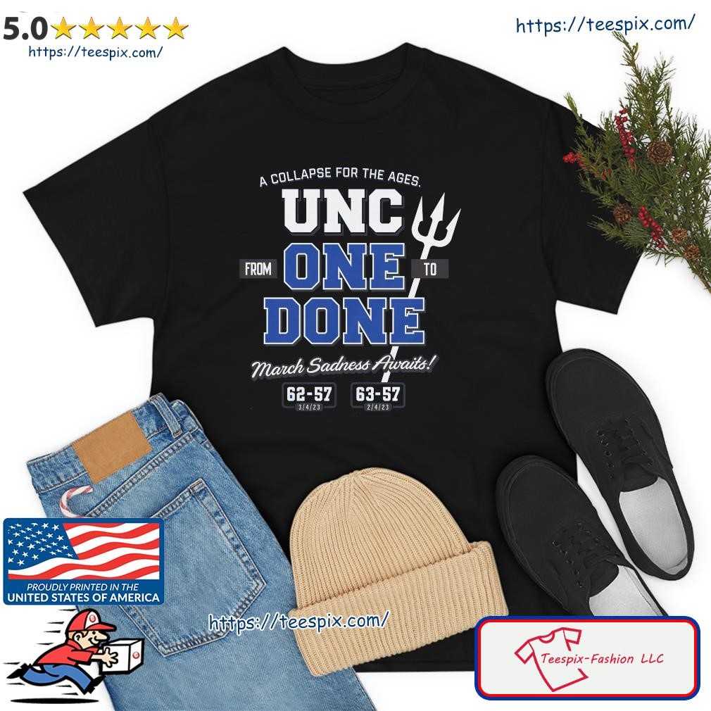 Duke Blue Devils From One To Done March Sadness Awaits Shirt
