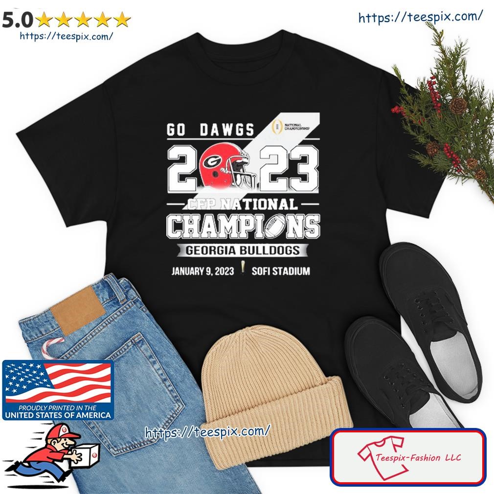 Georgia Bulldogs Go Dawgs 2023 Cfp National Champions Shirt