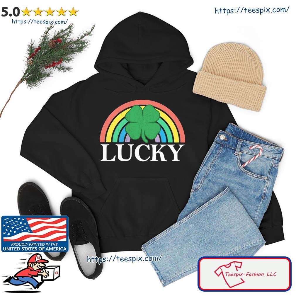 Lucky Shamrock St. Patrick's Day Saint Paddy's Rainbow Irish Shirt hoodie.jpg