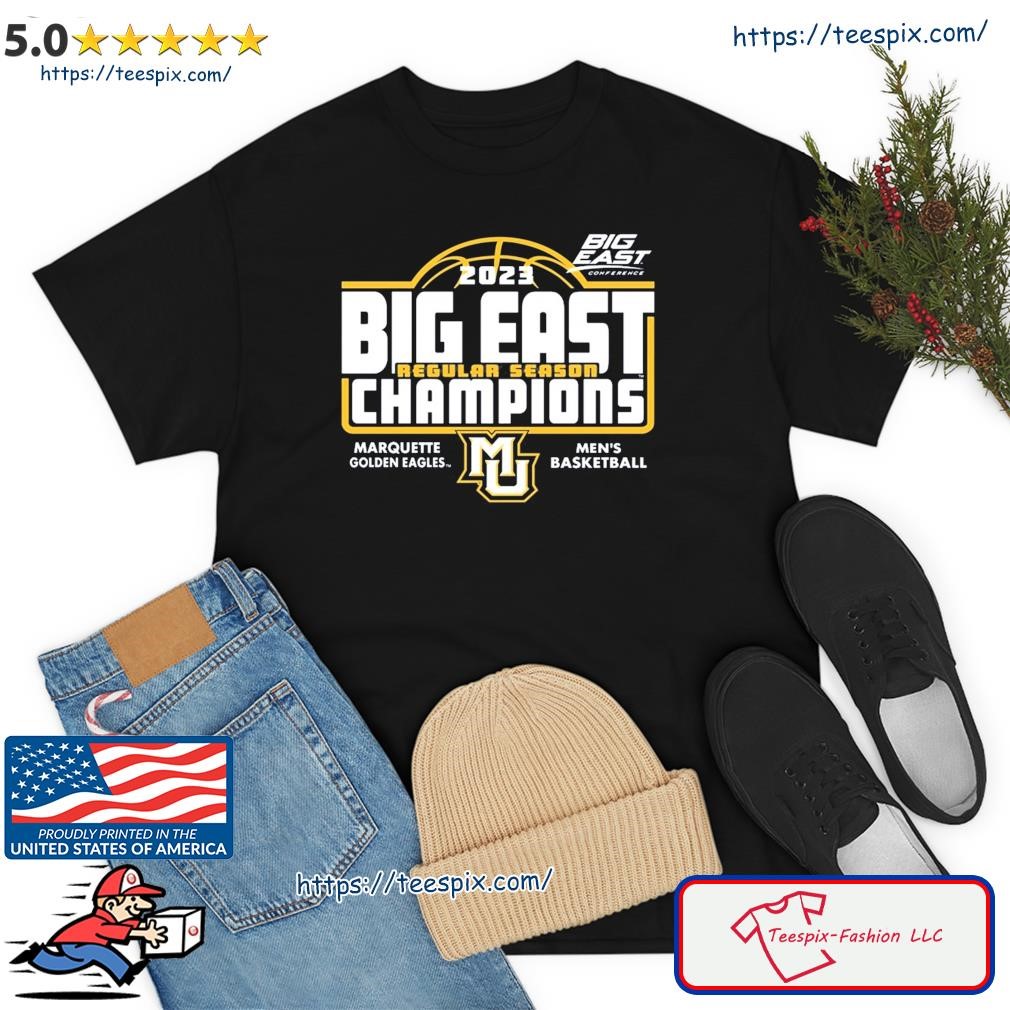 Marquette Men's Basketball 2023 Big East Regular Season Champions Shirt