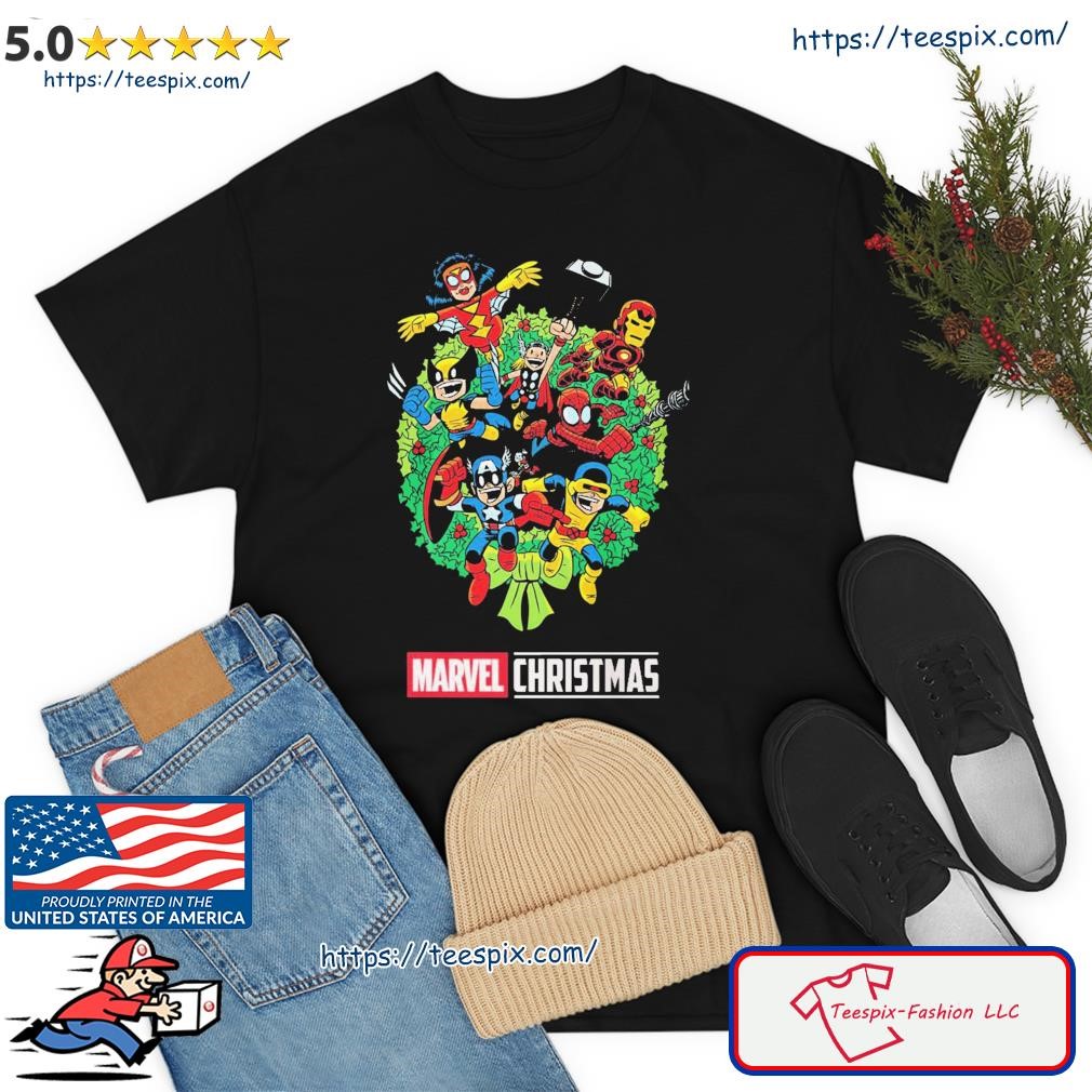 Marvel Christmas Character Earth Shirt