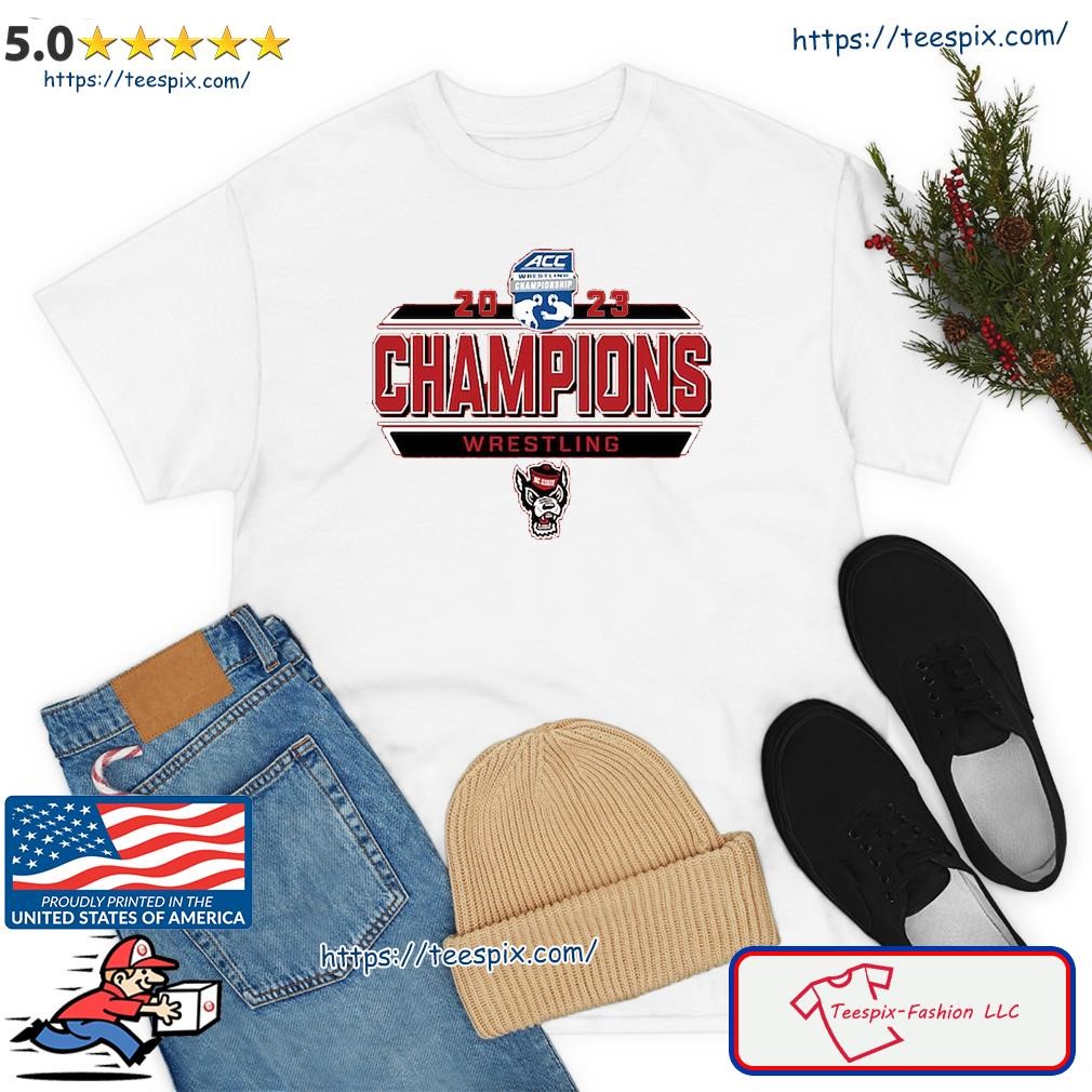 NC State Wolfpack 2023 ACC Wrestling Tournament Champions Shirt