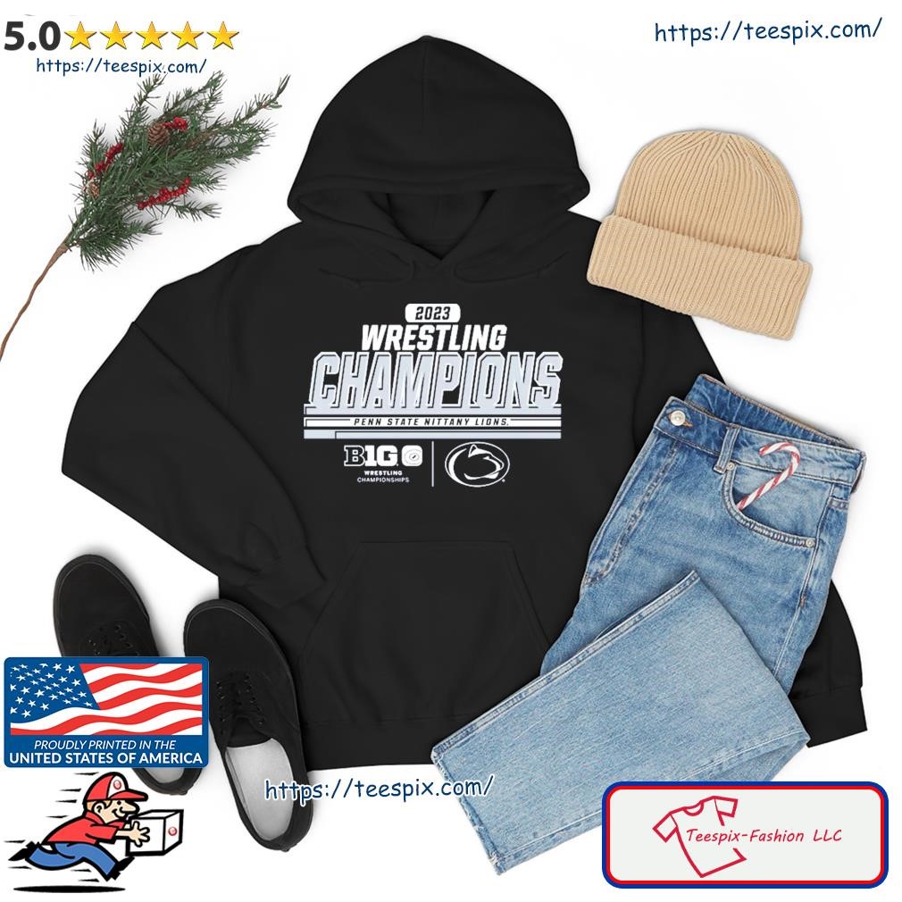 Penn State Nittany Lions 2023 Big 10 Wrestling Tournament Champions Locker Room hoodie.jpg