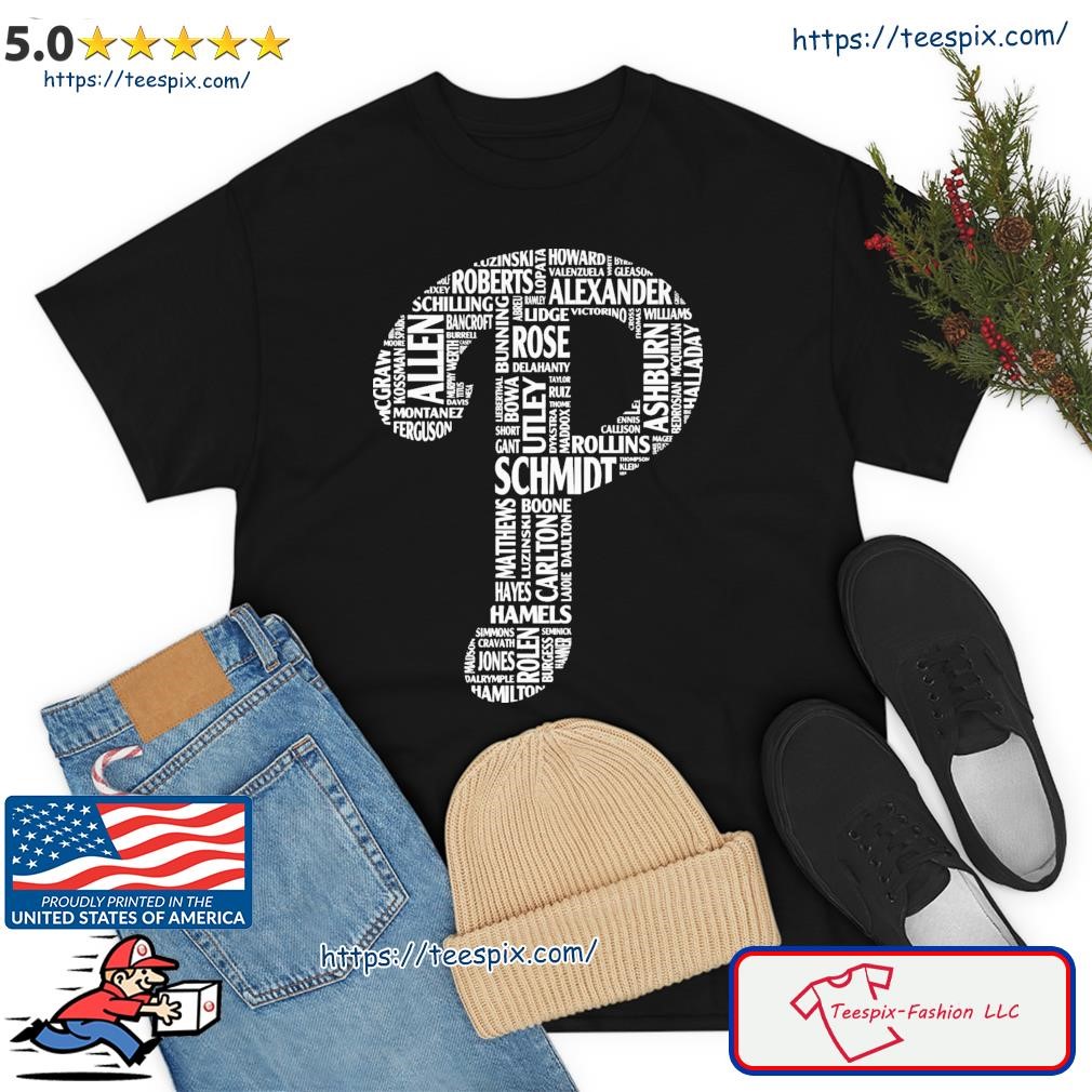 Philadelphia Phillies Logo Players Name Shirt