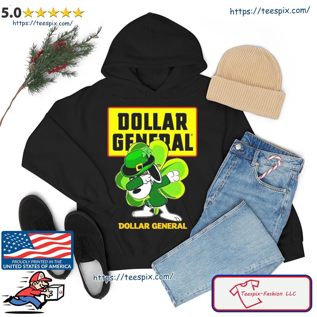 Snoopy Dabbing And Dollar General St Patrick's Day Shirt hoodie.jpg