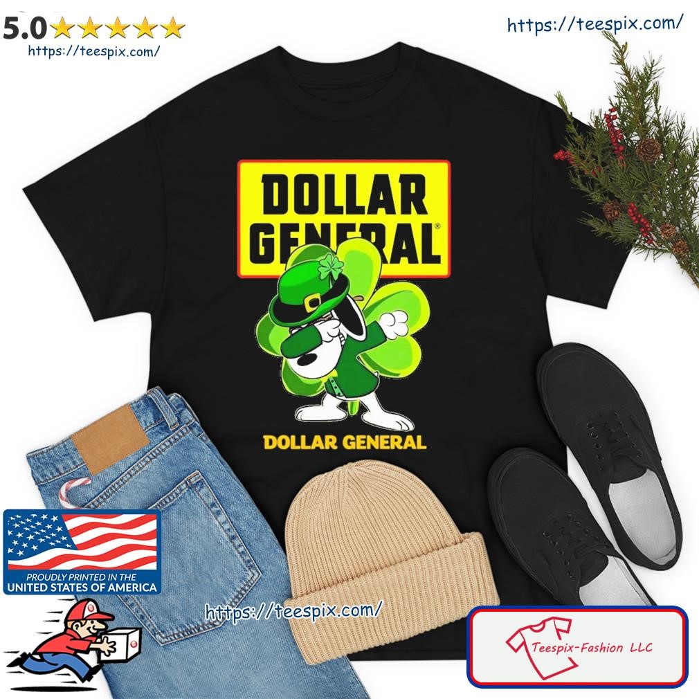 Snoopy Dabbing And Dollar General St Patrick's Day Shirt
