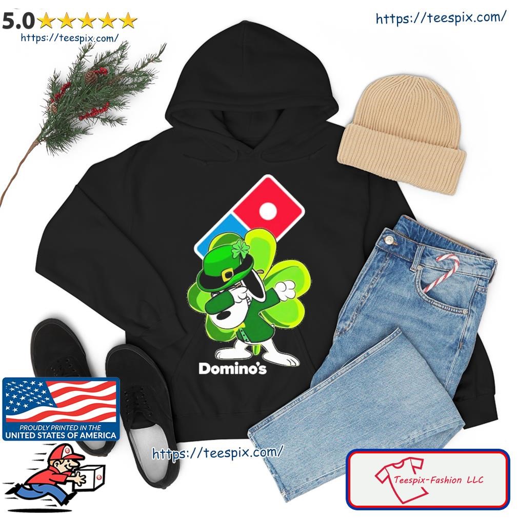 Snoopy Dabbing And Domino's Pizza St Patrick's Day Shirt hoodie.jpg