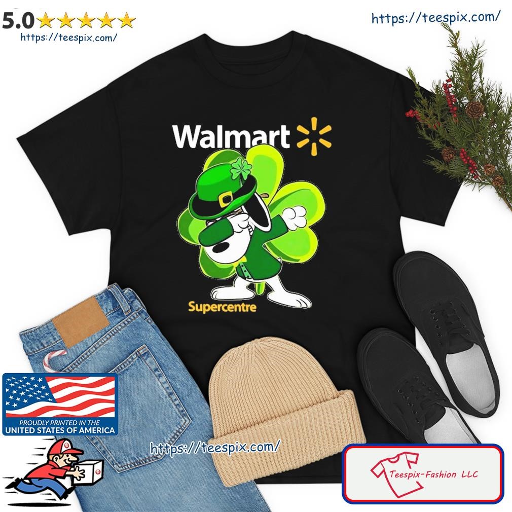 Snoopy Dabbing And Walmart St Patrick's Day Shirt