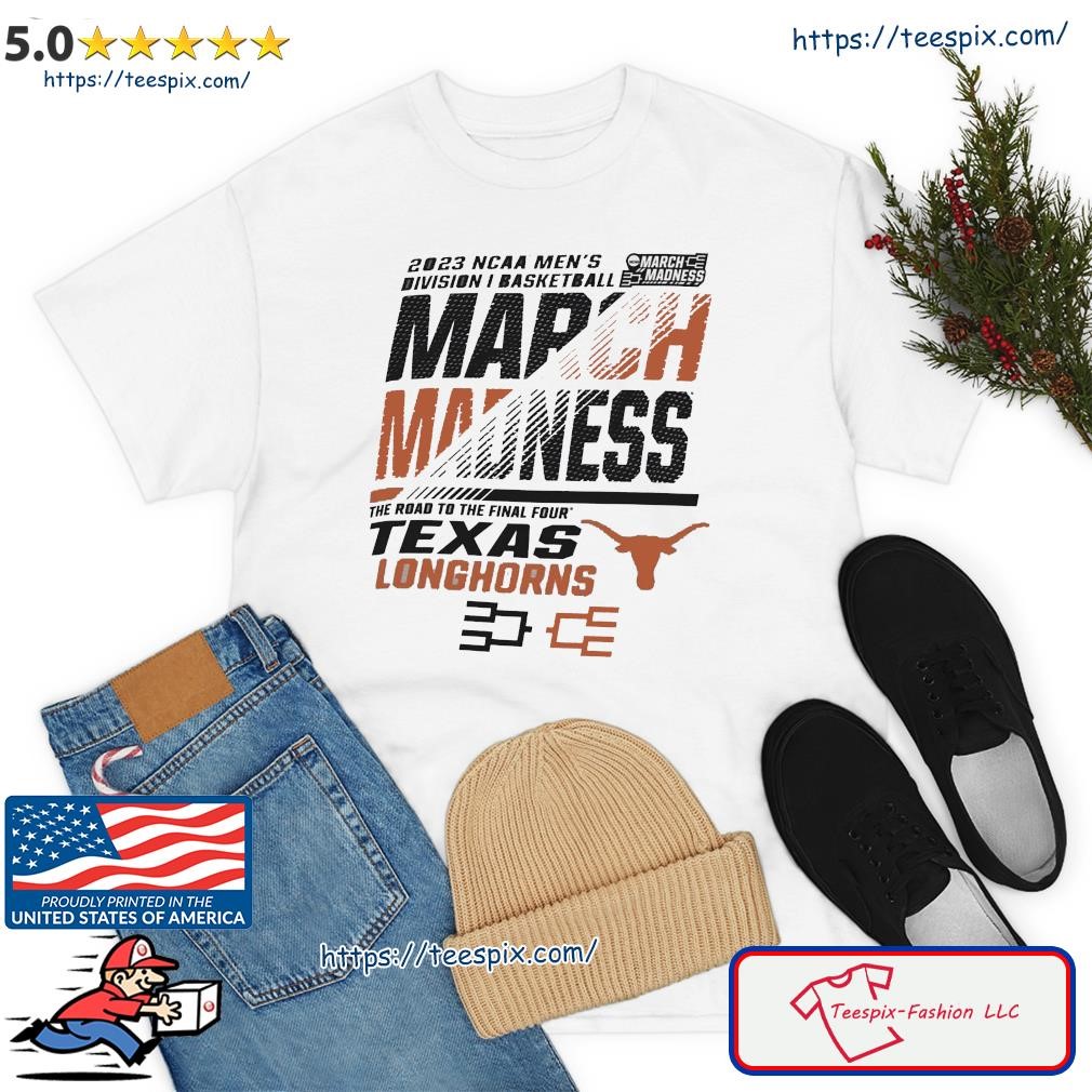 Texas Longhorn Men's Basketball 2023 NCAA March Madness The Road To Final Four Shirt