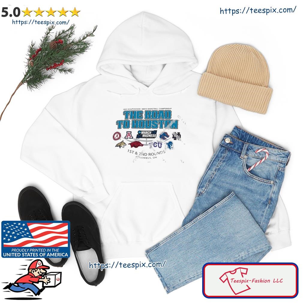 Top 2023 NCAA Division I Men's Basketball The Road To Houston March Madness 1st & 2nd Rounds Columbus Shirt hoodie.jpg