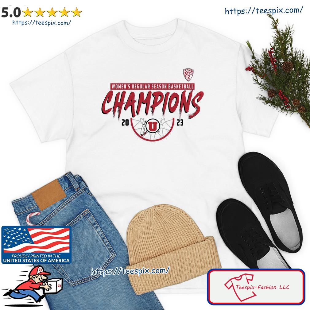 Utah Utes 2023 PAC-12 Women's Basketball Regular Season Champions Shirt