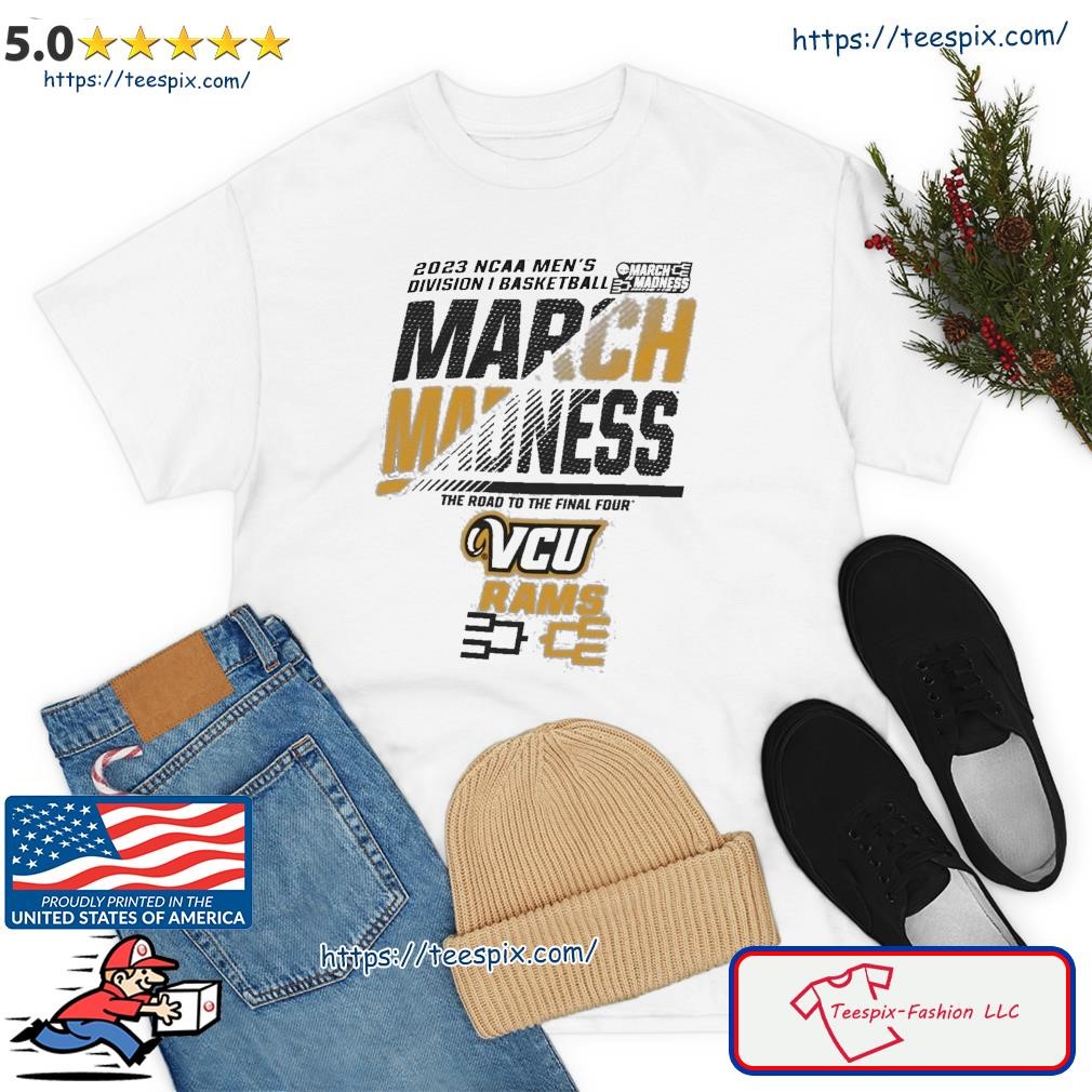 VCU Rams Men's Basketball 2023 NCAA March Madness The Road To Final Four Shirt
