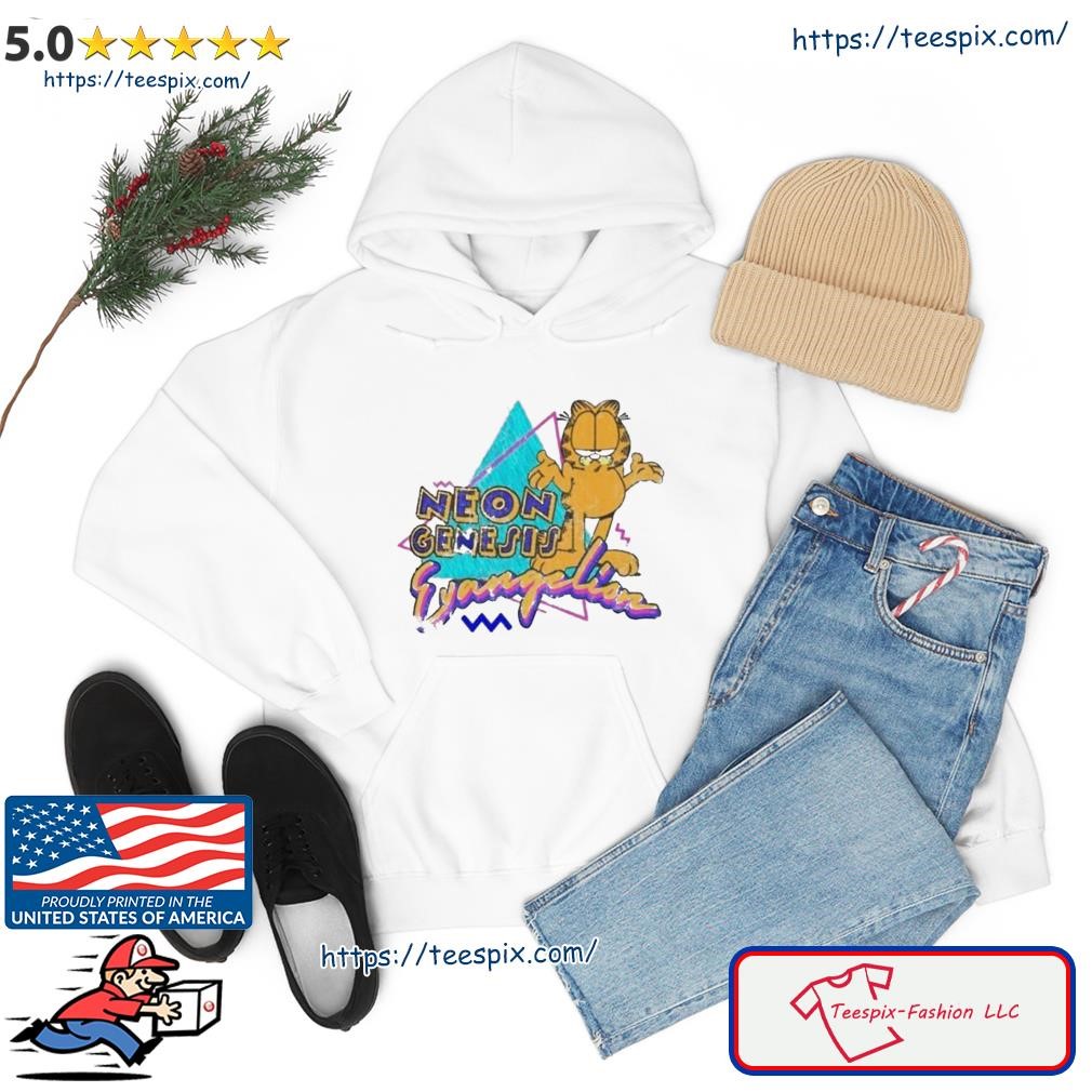 Vintage Neon Genesis Evangelion Garfield Shirt hoodie.jpg