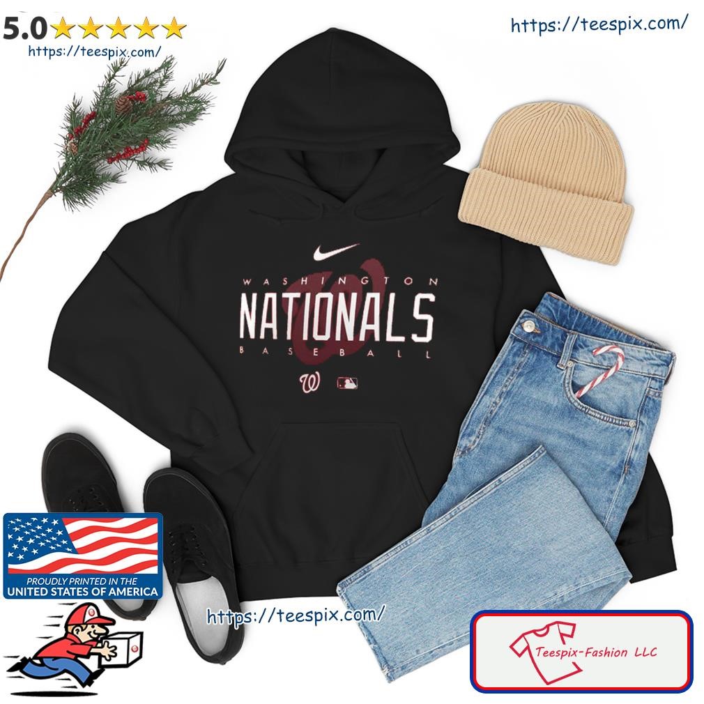 Washington Nationals Nike Womens Authentic Collection Legend Performance T- shirt Hoodie