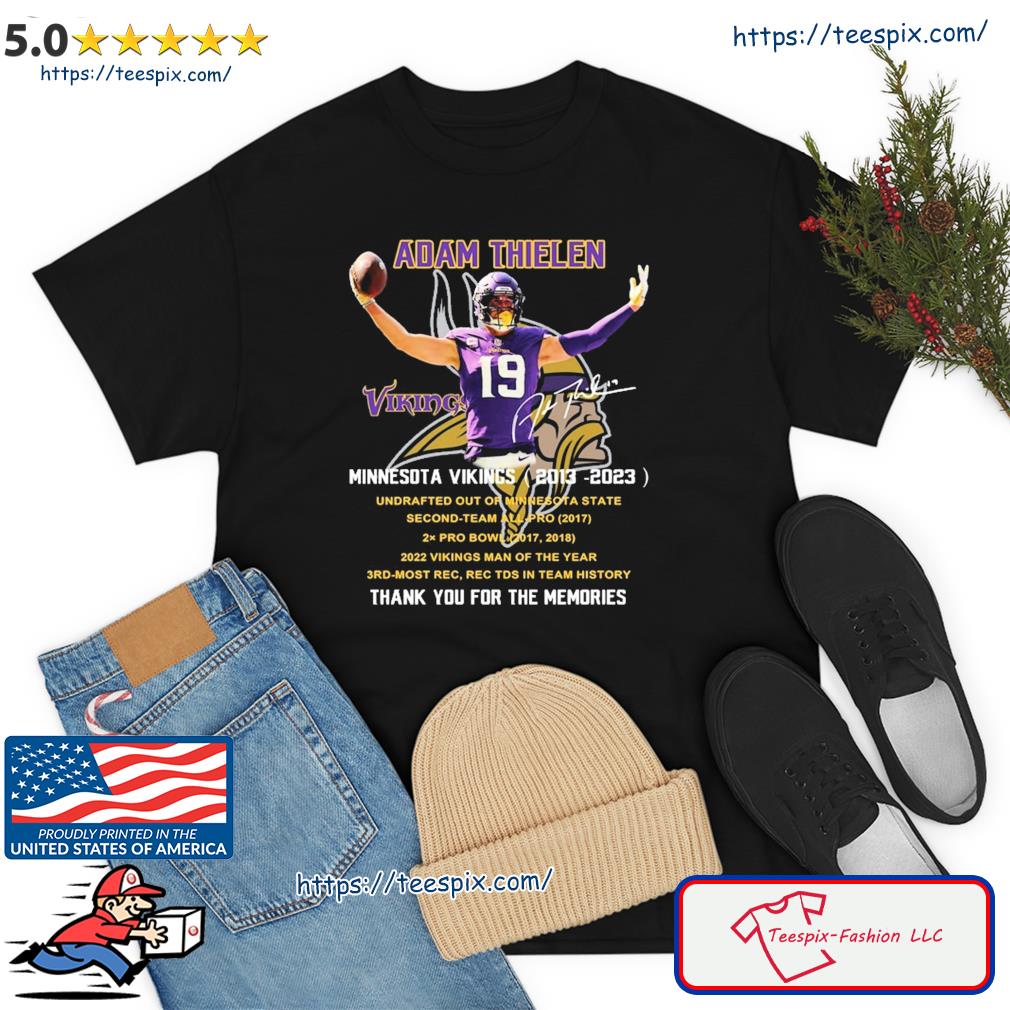 Adam Thielen Shirt Minnesota Vikings T shirt Mens Gifts for Vikings Fans -  Happy Place for Music Lovers