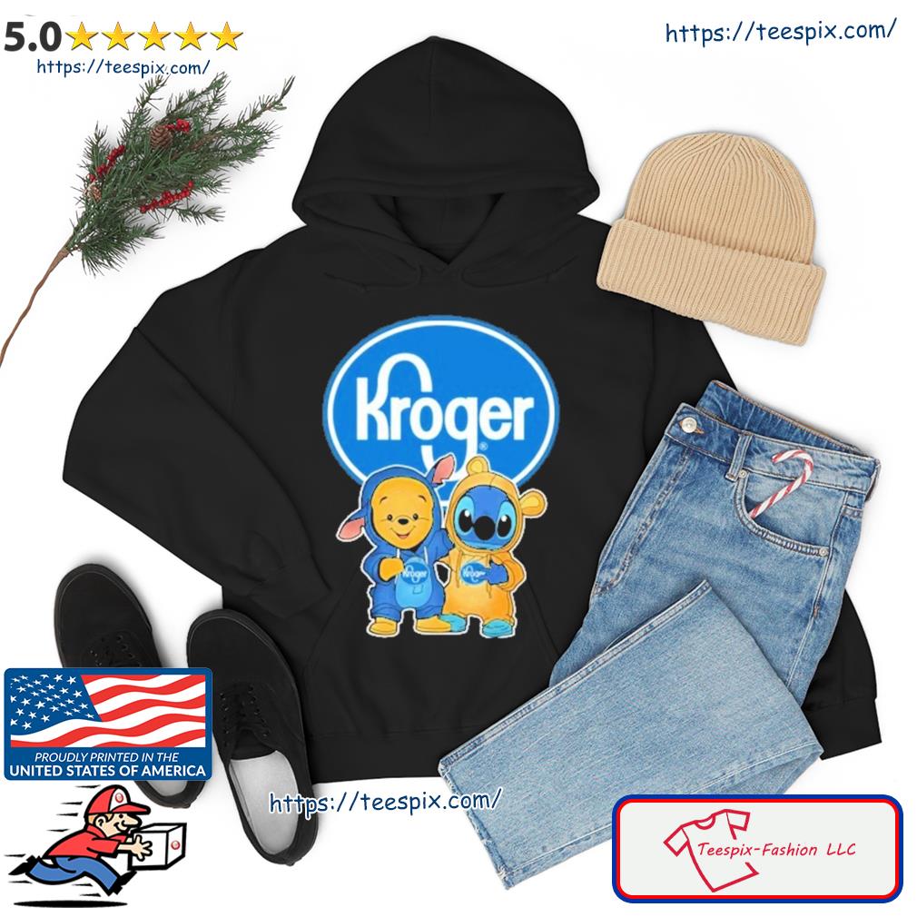 Baby Stitch And Baby pooh Kroger Shirt hoodie