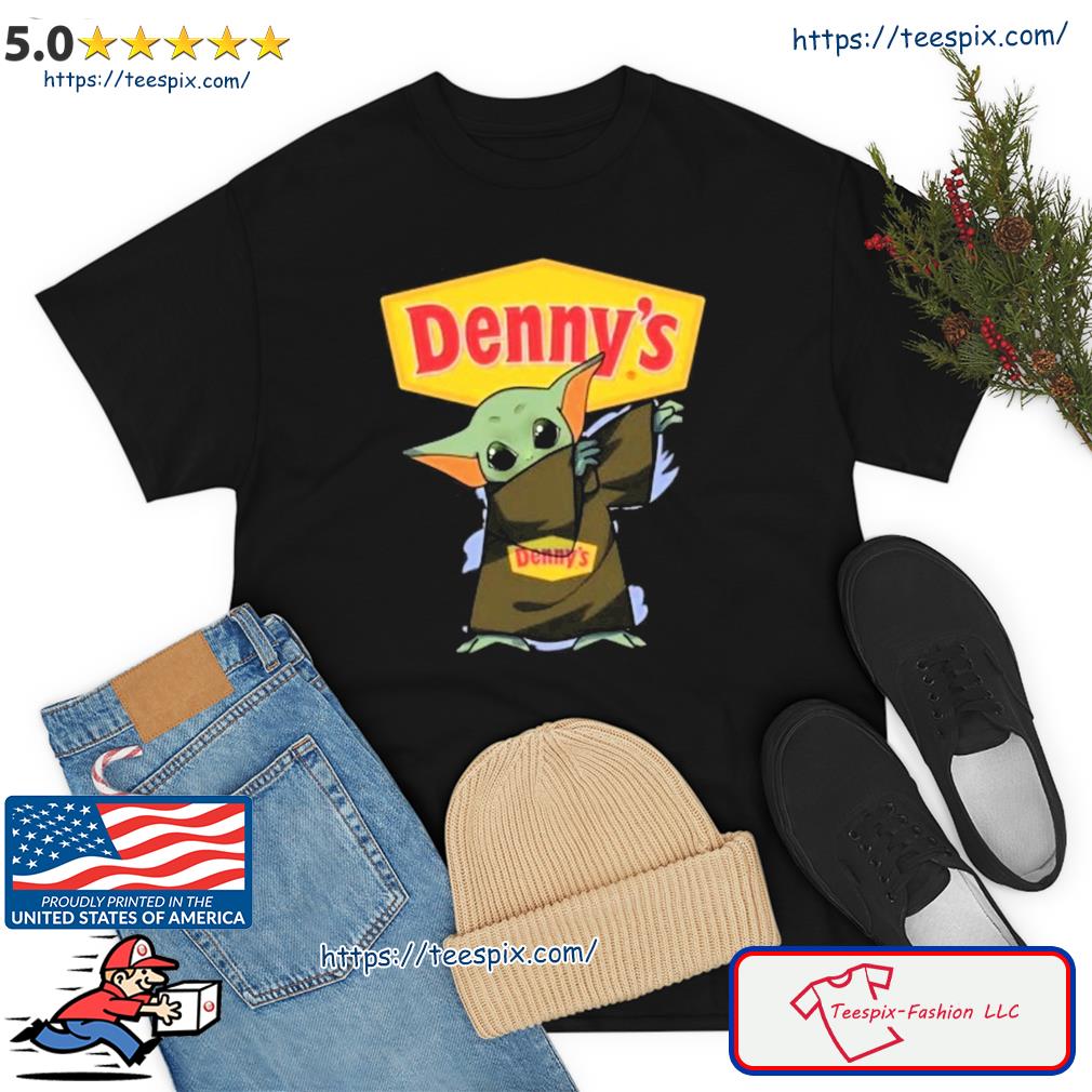 Denny's Logo Baby Yoda Shirt