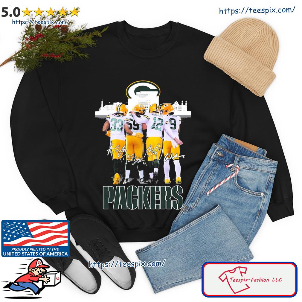 Green Bay Packers Mayson, Rodgers, Jones And David Bakhtiari Signature  Skyline Shirt, hoodie, sweater, long sleeve and tank top