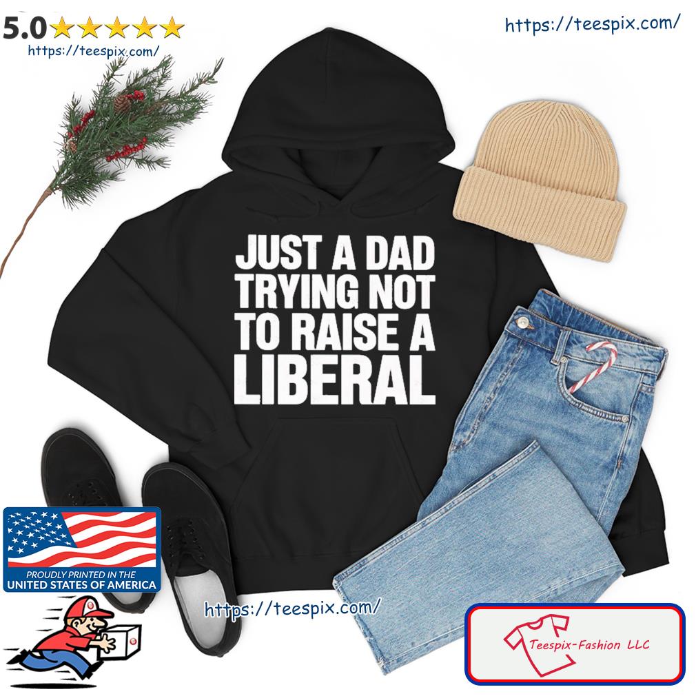 Just A Dad Trying Not To Raise A Liberal Ts hoodie