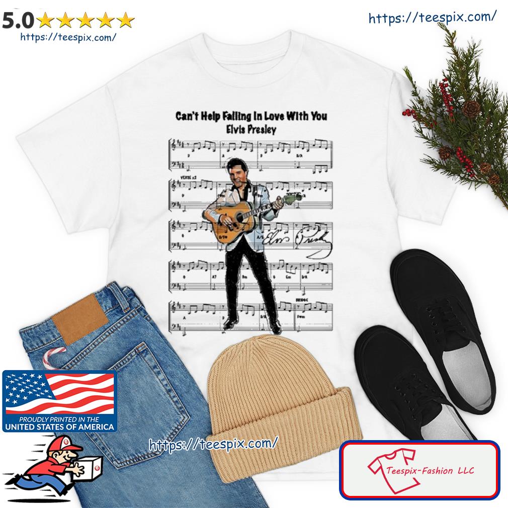 Can't Help Falling In Love With You Elvis Presley Signature Shirt