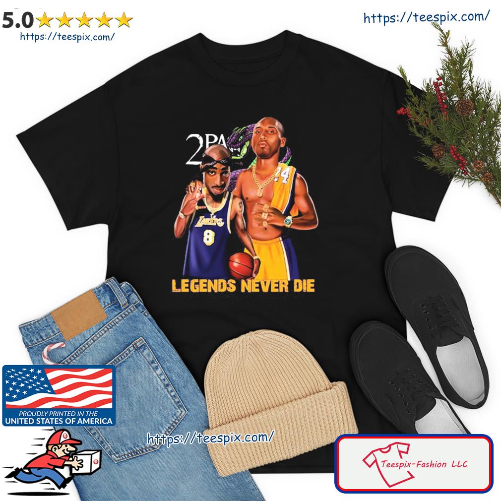 Official Los Angeles Lakers Tupac And Lebron Kobe Bryant Legends Never Die  Shirt - Limotees