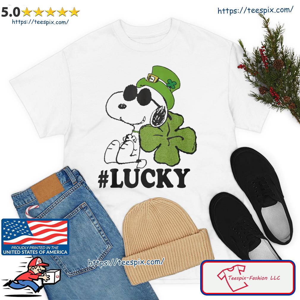 Peanuts St. Patrick's Snoopy Lucky Clover 2023 Shirt