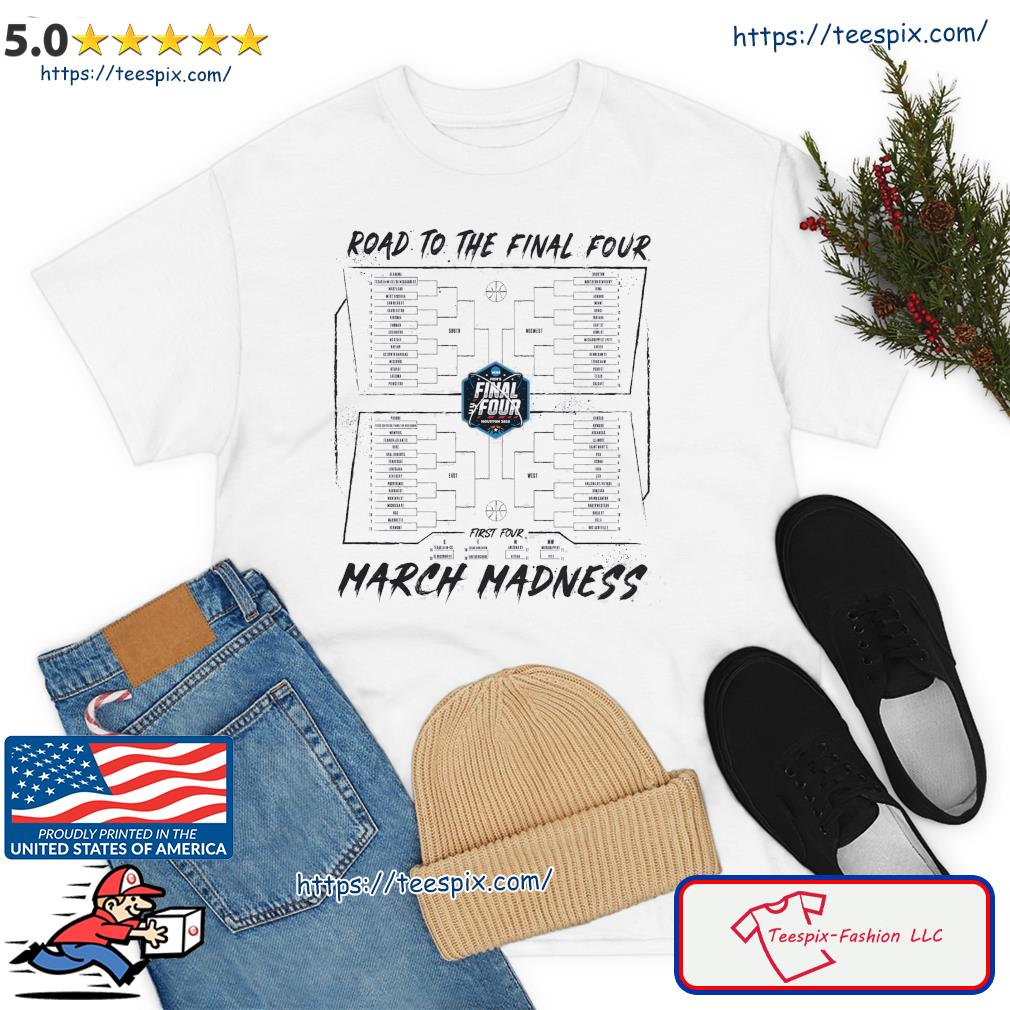 Road To The Final Four 2023 NCAA Men's Basketball Tournament March Madness Bracket Shirt