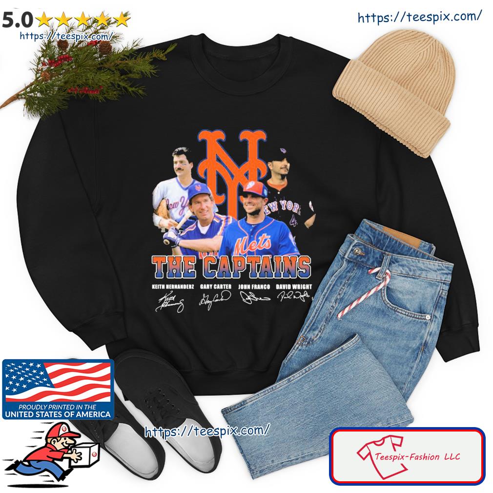 The Captains New York Mets Keith Hernandez Gary Carter John Franco David  Wright signatures shirt, hoodie, sweater, long sleeve and tank top