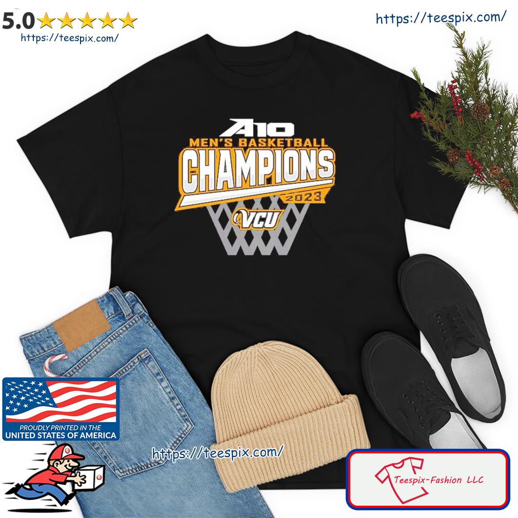 VCU Rams 2023 Atlantic 10 Men's Basketball Conference Tournament Champions Locker Room Shirt