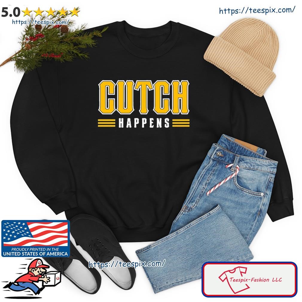 Aj Burnett wearing cutch happens 2023 shirt, hoodie, sweater, long