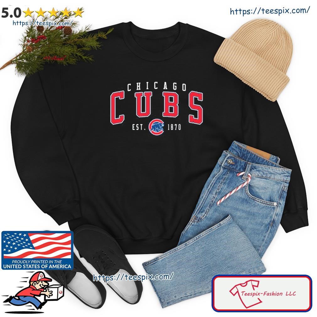 Buy Vintage Chicago Baseball Crewneck Sweatshirt Cubs Est 1870