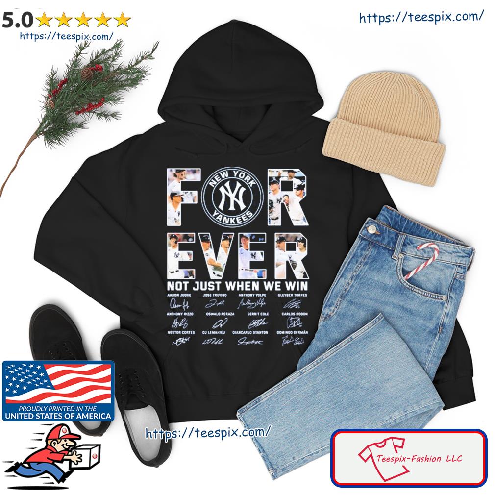 Baseball Yankees For Ever Not Just When We Win Signature Shirt, hoodie,  longsleeve, sweatshirt, v-neck tee