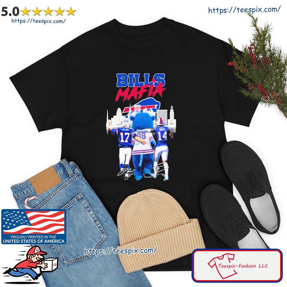 Diggs, Allen, and White Buffalo Bills Mafia T-Shirt, Buffalo Bills