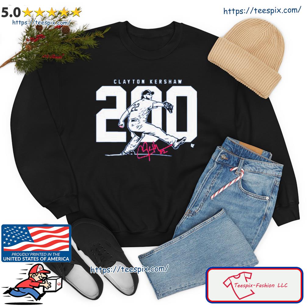 Clayton Kershaw 200 signature series shirt, hoodie, sweater, long sleeve  and tank top