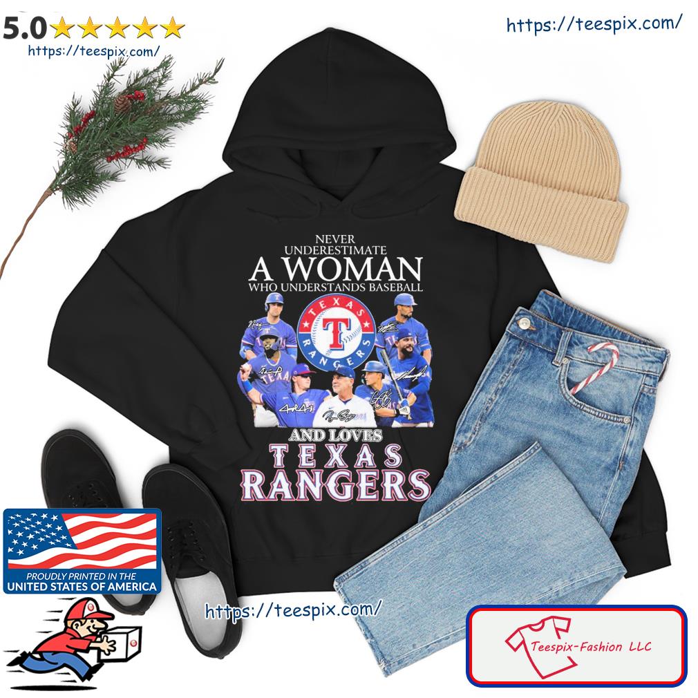 This girl love her Texas Rangers team signatures shirt, hoodie, sweater,  long sleeve and tank top