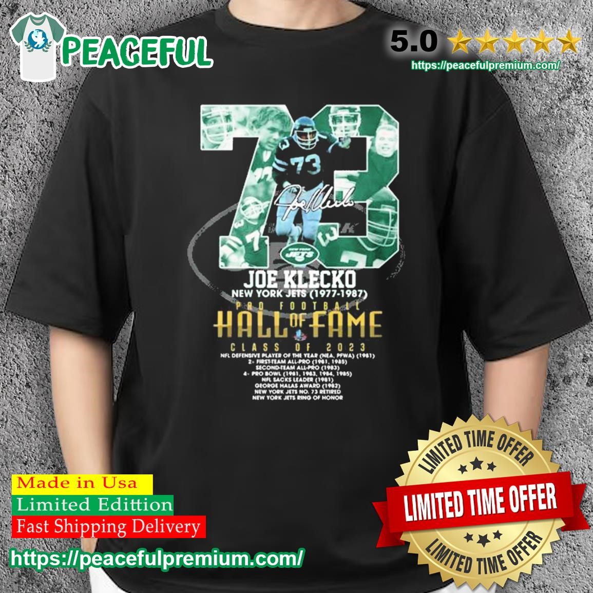 New York Jets Football Team and original Typography Long Sleeve T