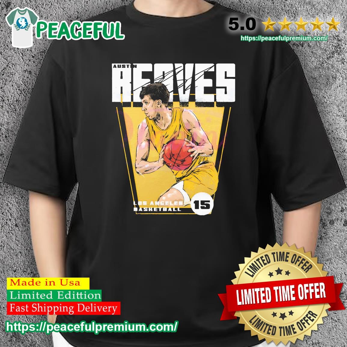 Austin Reaves Los Angeles Lakers Basketball Player Shirt