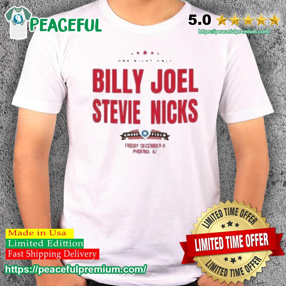 Billy Joel And Stevie Nicks Phoenix Tour 2023 Shirt