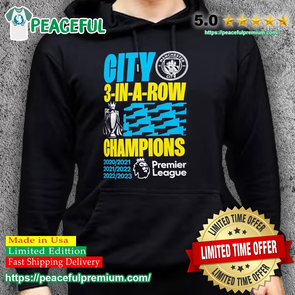 Manchester City Winner Premier League Champion 2021-2022 Shirt