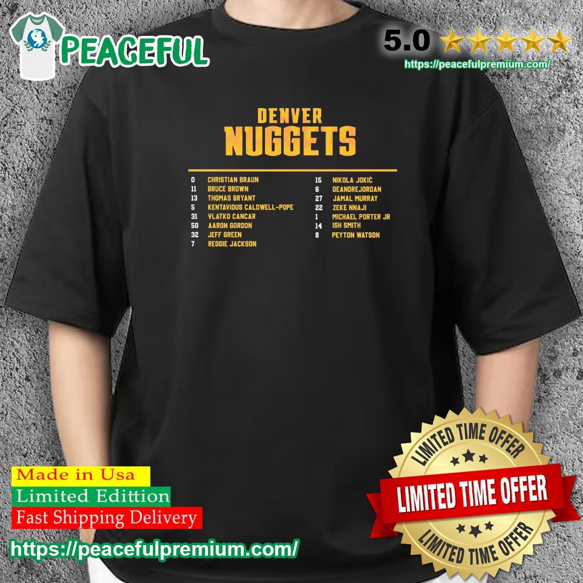 Denver Nuggets 2023 NBA Finals Players Shirt