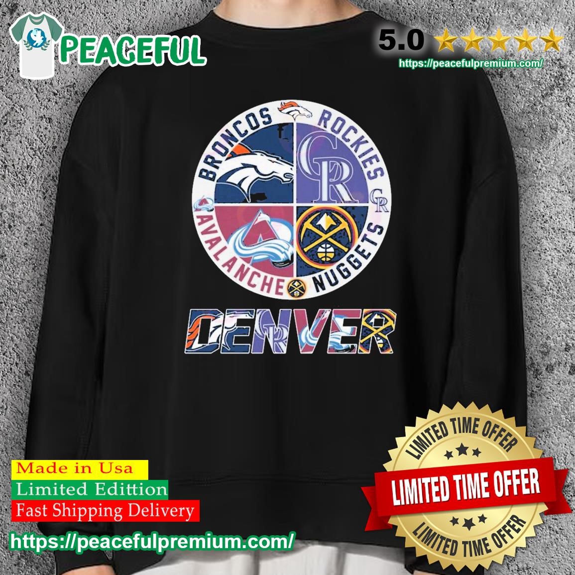 Premium Denver nuggets broncos rockies and avalanche sports shirt, hoodie,  sweater, long sleeve and tank top