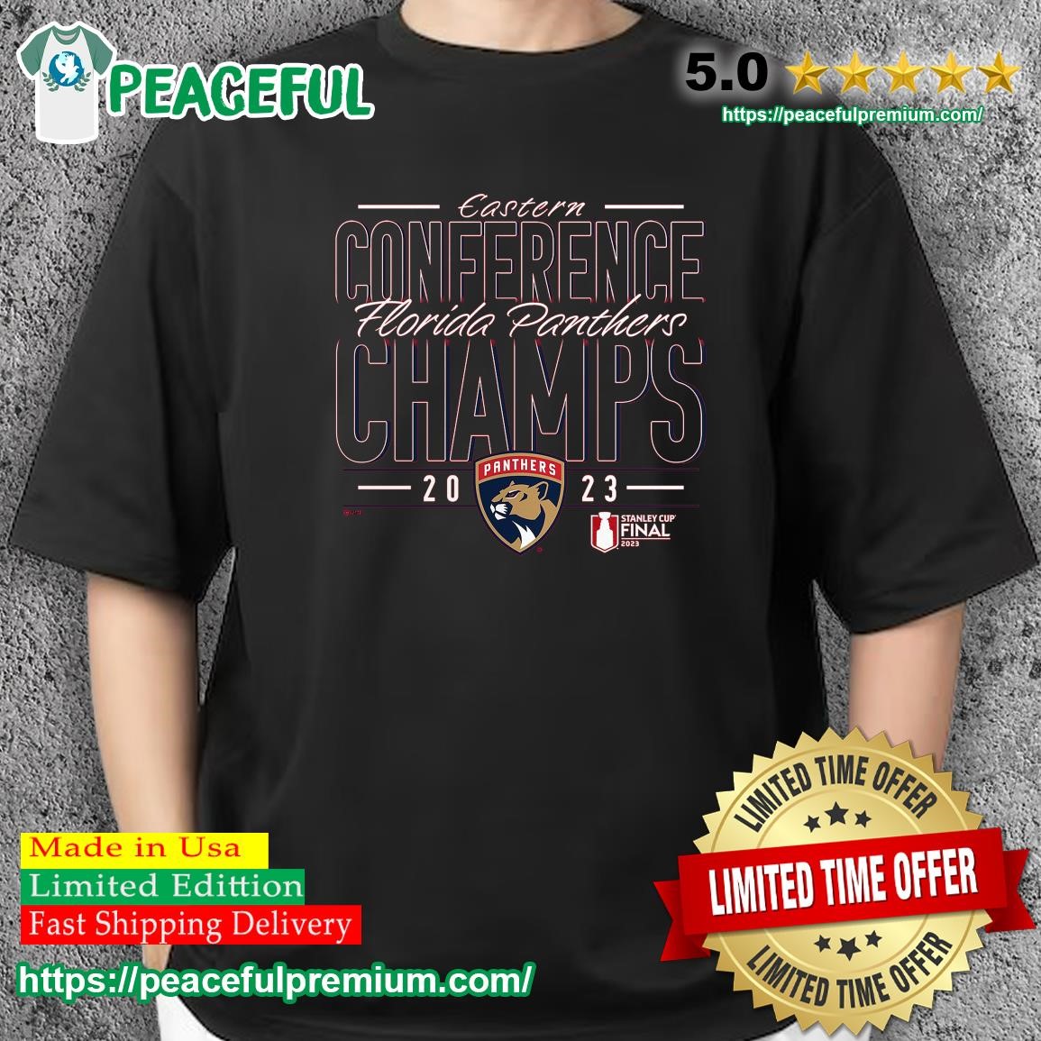 Florida Panthers 2023 Eastern Conference Champions logo T-shirt