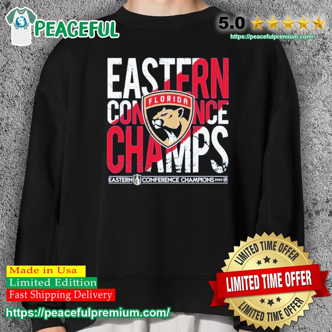 Florida Panthers Youth 2023 Eastern Conference Champions T-Shirt