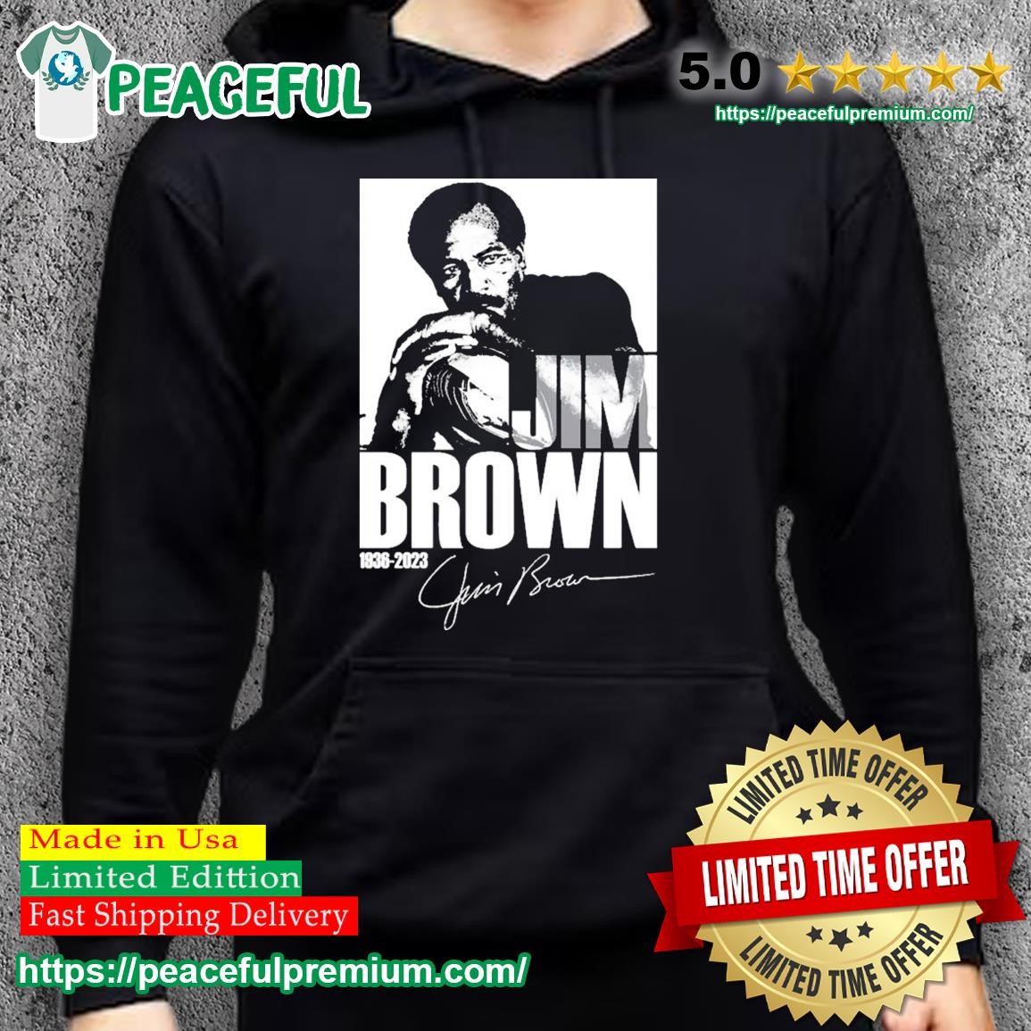 Jim Brown Signature 1936-2023 T-Shirt, hoodie, sweater, long sleeve and  tank top