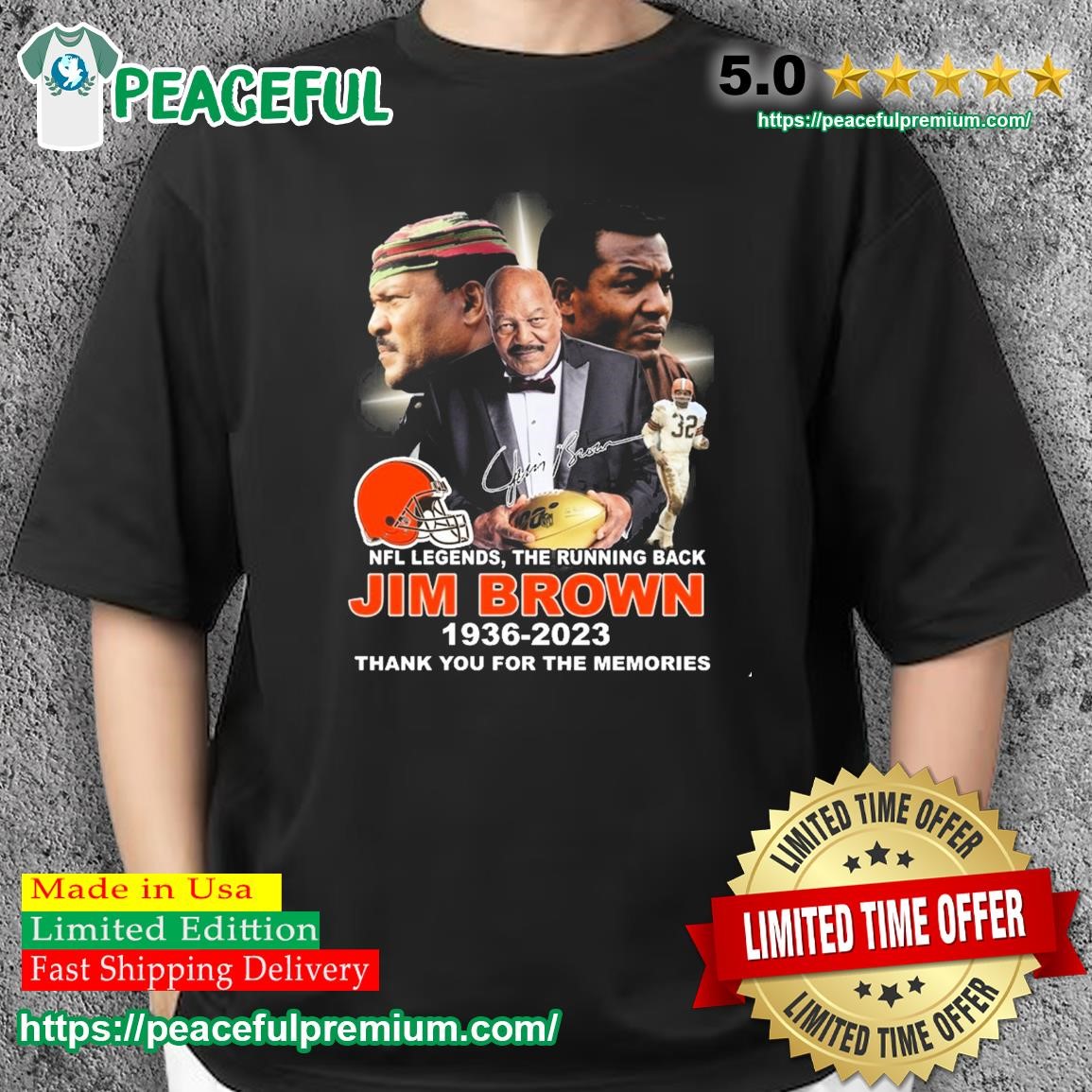 NFL Legends The Running Back Jim Brown Cleveland Browns 1936-2023 shirt,  hoodie, sweater, long sleeve and tank top