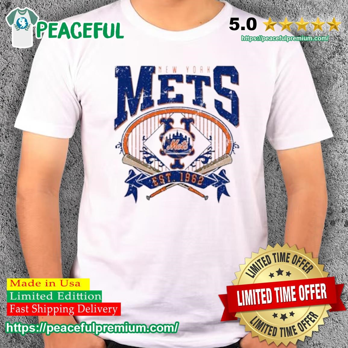 Vintage New York Mets EST 1962 Logo Sweatshirt, MLB Baseball Shirt