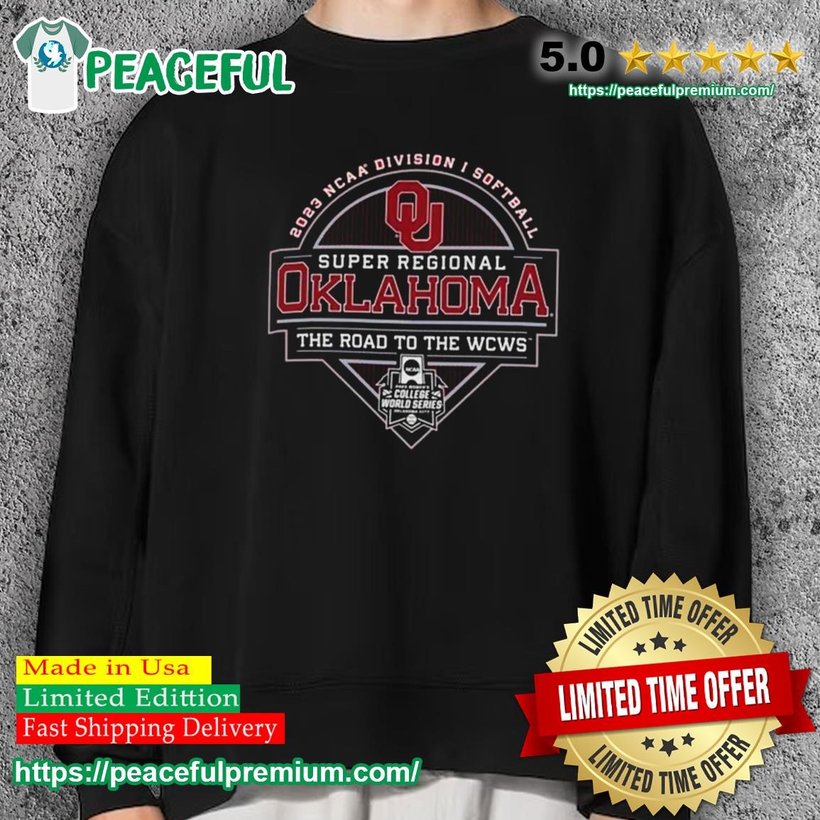 Oklahoma Sooners 2023 NCAA Division I Softball Super Regional Shirt sweater.jpg