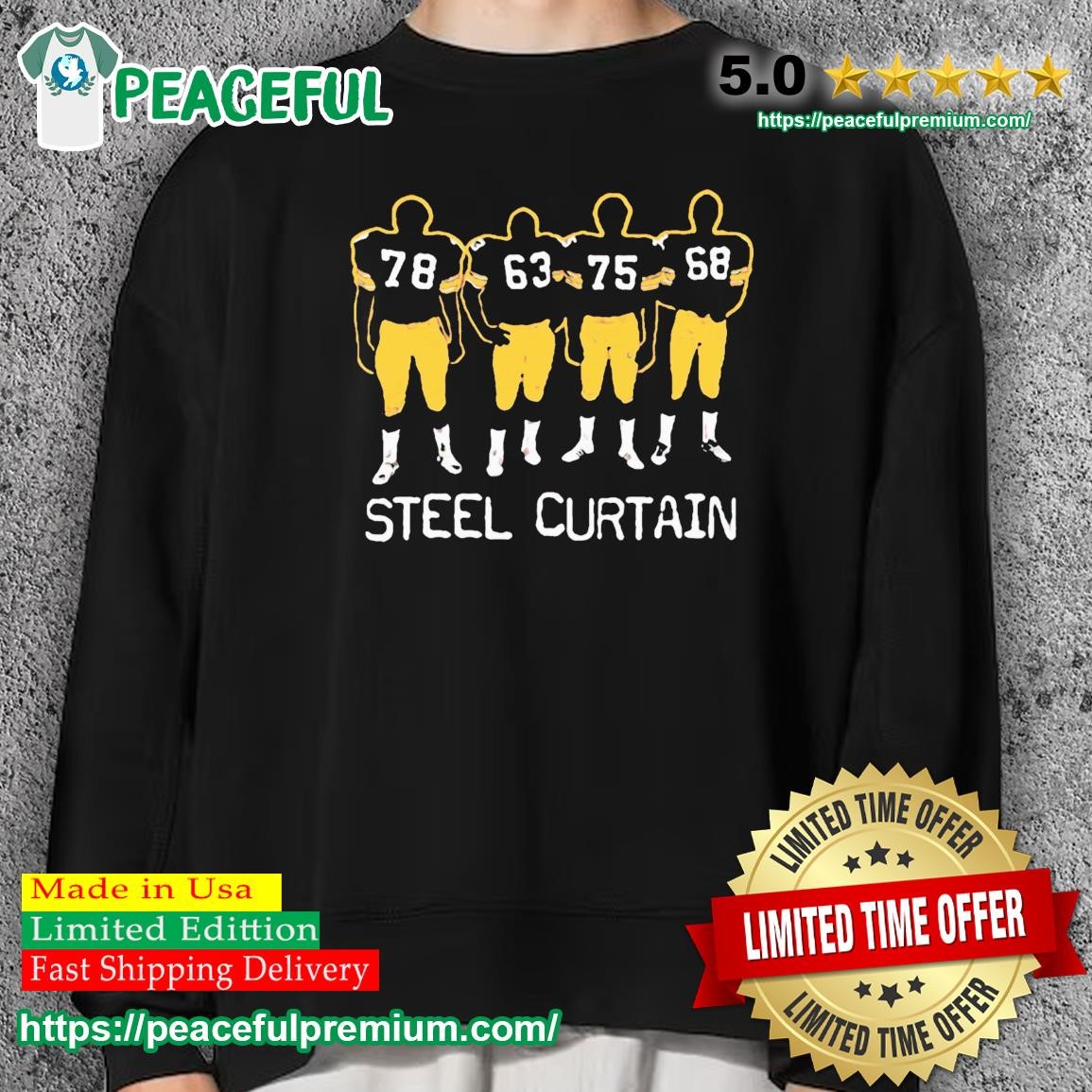 The Steel Curtain - Pittsburgh Steelers Active T-Shirt for Sale