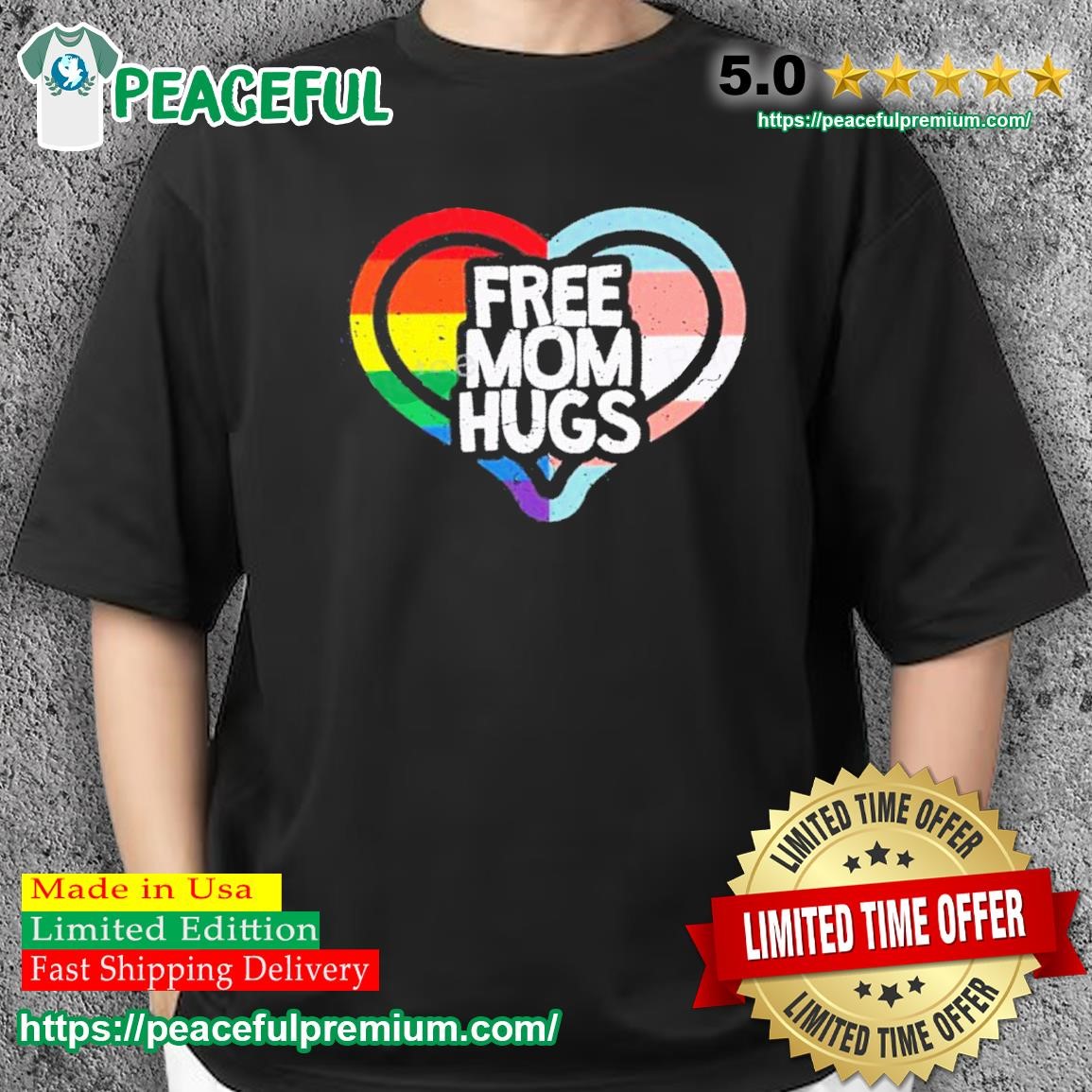Target Humans Free Mom Hugs Pride Vintage Long Sleeve Shirt
