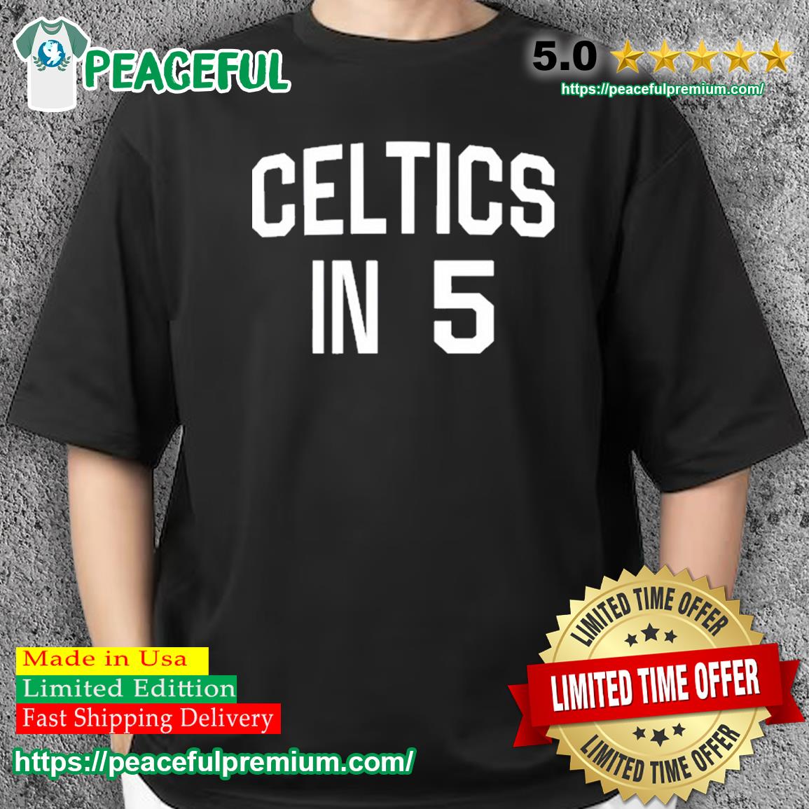 boston celtics black t shirt